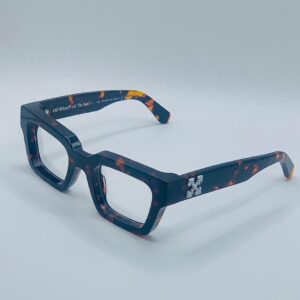 OWX56894 Animal Skin Frame With Transparent Lenses