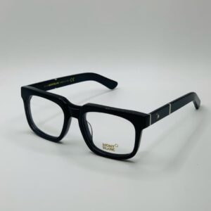 MTB5944O Designer Rectangular Eyeglasses – Black Acetate Frame